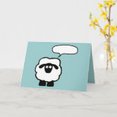 Voeg je eigen tekst schapen Wenskaart Kaart (Gele Bloem)