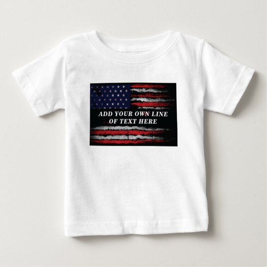 Voeg je eigen tekst toe aan de grijze Amerikaanse  (Voorkant)