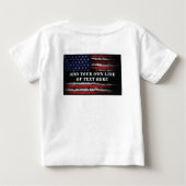 Voeg je eigen tekst toe aan de grijze Amerikaanse  (Achterkant)