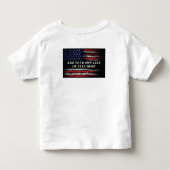 Voeg je eigen tekst toe aan de grijze Amerikaanse Kinder Shirts (Achterkant)