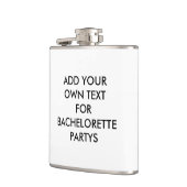 Voeg je eigen tekst toe Bachelorette Heupfles (Links)