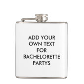 Voeg je eigen tekst toe Bachelorette Heupfles (Voorkant)