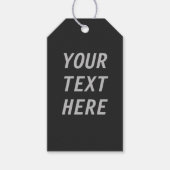 voeg je eigen tekst toe cadeaulabel (Voorkant)