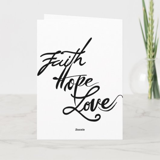 VOEG JE EIGEN TEKST TOE Christelijke groet Kaart (Achterkant)