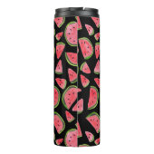 Voeg je eigen tekst toe! Cute Watermelon Waterverf Thermosbeker (Achterkant)