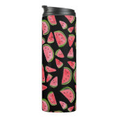 Voeg je eigen tekst toe! Cute Watermelon Waterverf Thermosbeker (Geroteerd rechts)