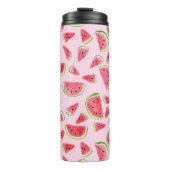 Voeg je eigen tekst toe! Cute Watermelon Waterverf Thermosbeker (Voorkant)