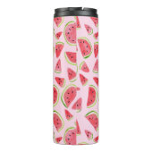 Voeg je eigen tekst toe! Cute Watermelon Waterverf Thermosbeker (Achterkant)