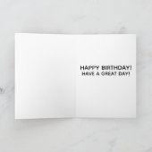 VOEG JE EIGEN TEKST toe dansende verjaardag Kaart (Binnen)