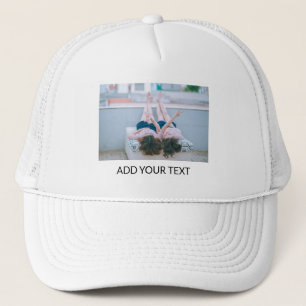Voeg je eigen tekst toe en foto's op persoonlijke trucker pet