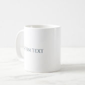 Voeg Je Eigen Tekst Toe, Gepersonaliseerd Cadeau v Koffiemok (Voorkant links)
