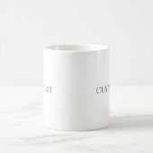 Voeg Je Eigen Tekst Toe, Gepersonaliseerd Cadeau v Koffiemok (Center)