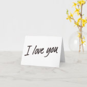 VOEG JE EIGEN TEKST TOE Ik Hou Van Jou Kaart (Gele Bloem)