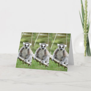 VOEG JE EIGEN TEKST TOE Lemur Kaart