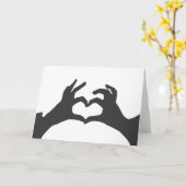 VOEG JE EIGEN TEKST TOE Liefdeshart Kaart (Gele Bloem)