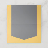 Voeg je eigen tekst toe Modern licht Sinaasappel e Plaatskaartje (Buitenkant ongevouwen)