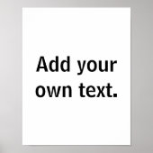 Voeg je eigen tekst toe. poster (Voorkant)