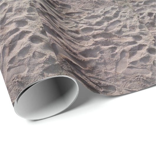 Voeg je eigen tekst toe, schrijf in zand, zonnig s cadeaupapier (Rol Hoek)