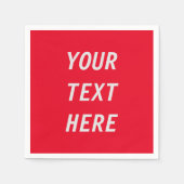 voeg je eigen tekst toe servet (Voorkant)