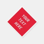 voeg je eigen tekst toe servet (Hoek)