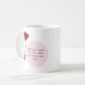 Voeg je eigen tekst toe Teddy Bear Valentijn's Day Koffiemok (Voorkant links)