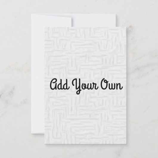 Voeg je eigen tekst toe - Uitnodiging (Voorkant)