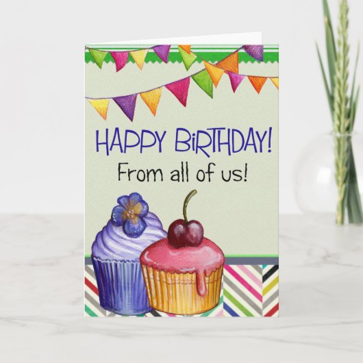 Voeg je eigen tekst toe: van ons allemaal kaart (Voorkant)