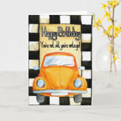 Voeg je eigen tekst toe:  verjaardag kaart (Gele Bloem)