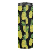 Voeg je eigen tekst toe! Waterverf ananas Thermosbeker (Achterkant)