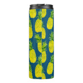 Voeg je eigen tekst toe! Waterverf ananas Thermosbeker (Achterkant)
