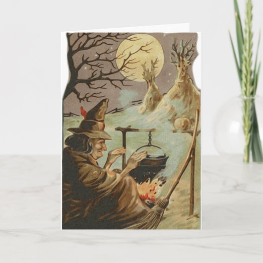 Voeg je eigen tekst toe: Witch at Peace Kaart (Voorkant)