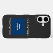 Voeg je eigen tekst Upload Foto Afbeelding Logo Zw Case-Mate iPhone Case (Achterkant (horizontaal))