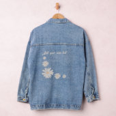 Voeg je eigen tekstbloem toe Gepersonaliseerd Denim Jacket (Hangar)