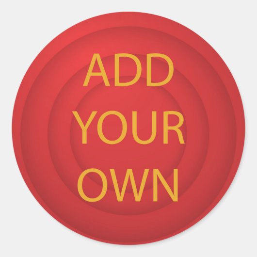 Voeg je eigen toe ronde sticker (Voorkant)