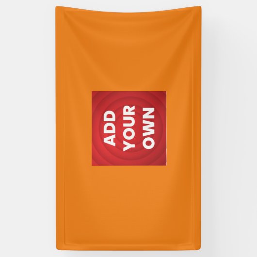 Voeg je eigen toe spandoek (Verticaal)