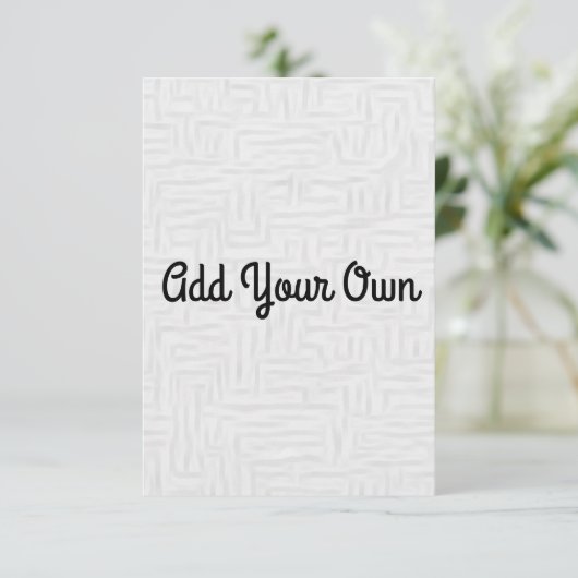 Voeg je eigen toe - Uitnodiging (Staand voorkant)