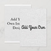 Voeg je eigen toe - Uitnodiging (Voorkant / Achterkant)