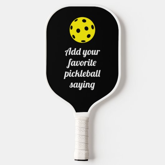 Voeg je eigen winkelslagtang toe pickleball paddle (Achterkant)