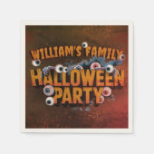 Voeg je eigen woorden toe Aangepaste Halloween Mon Servet (Voorkant)