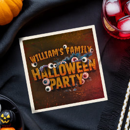 Voeg je eigen woorden toe Aangepaste Halloween Mon Servet