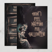 Voeg je eigen woorden toe Grappige Halloween vakan Kaart (Voorkant / Achterkant)