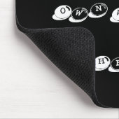 Voeg je eigen woorden toe, ontwerp je eigen woorde muismat (Hoek)