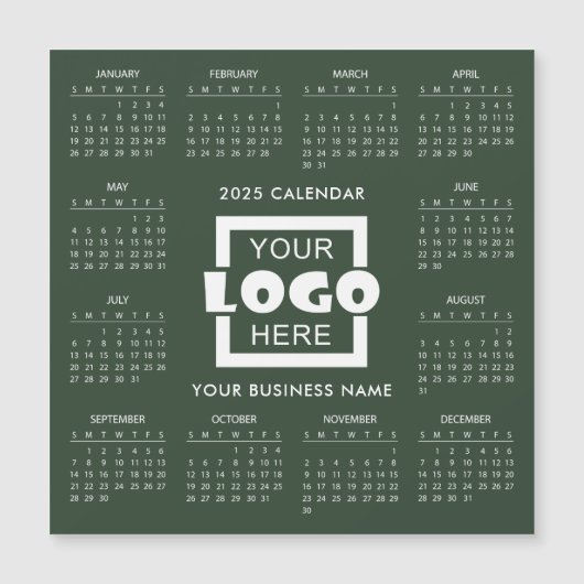 Voeg je eigen zakelijke Logo 2025 kalender toe | M (Voorkant)