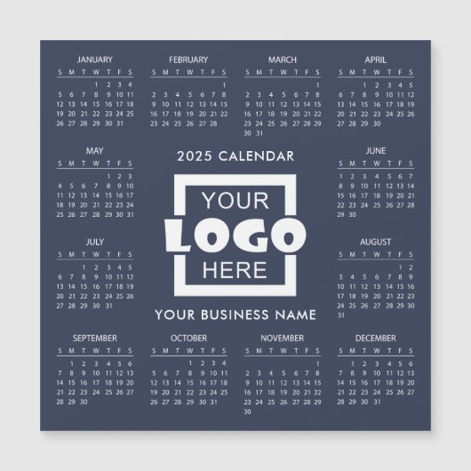 Voeg je eigen zakelijke Logo 2025 kalender toe | M (Voorkant)