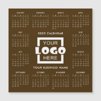 Voeg je eigen zakelijke Logo 2025 kalender toe | M