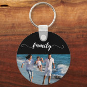 Voeg je familiefoto toe sleutelhanger (Voorkant)