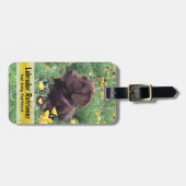 Voeg je favoriete aangepaste familie of foto's toe bagagelabel (Voorkant horizontaal)