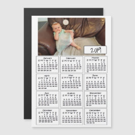 Voeg je favoriete foto mini kalender toe magnetische uitnodiging