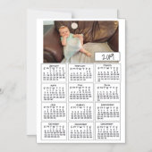 Voeg je favoriete foto mini kalender toe magnetische uitnodiging (Voorkant)