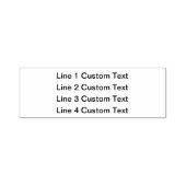 Voeg je favoriete tekst, Business 4 Lines toe Zelfinktende Stempel (Design)